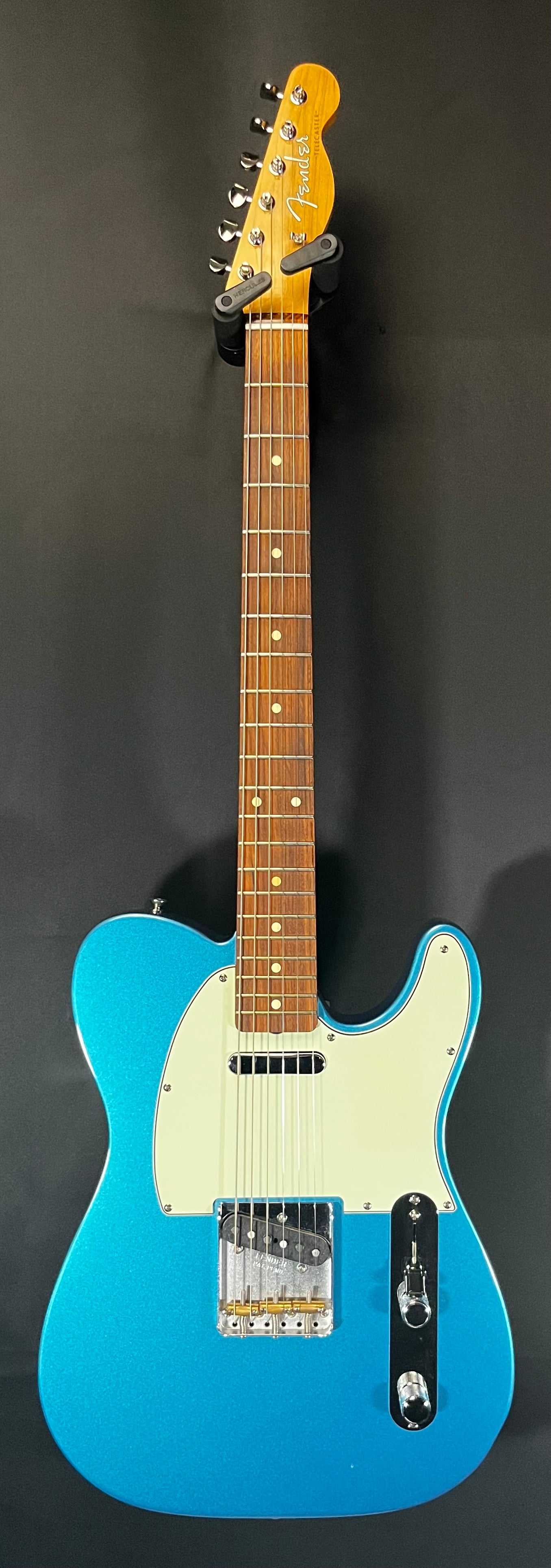 Full front of Used 2021 Fender Vintera Series 60's Telecaster Mod Lake Classic Blue TFW401