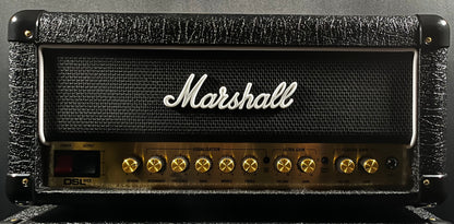 Front head of Used Marshall DSL20HR Head & 2X12 Upright MX212AR Speaker cabinet 1/2 Stack TFW412