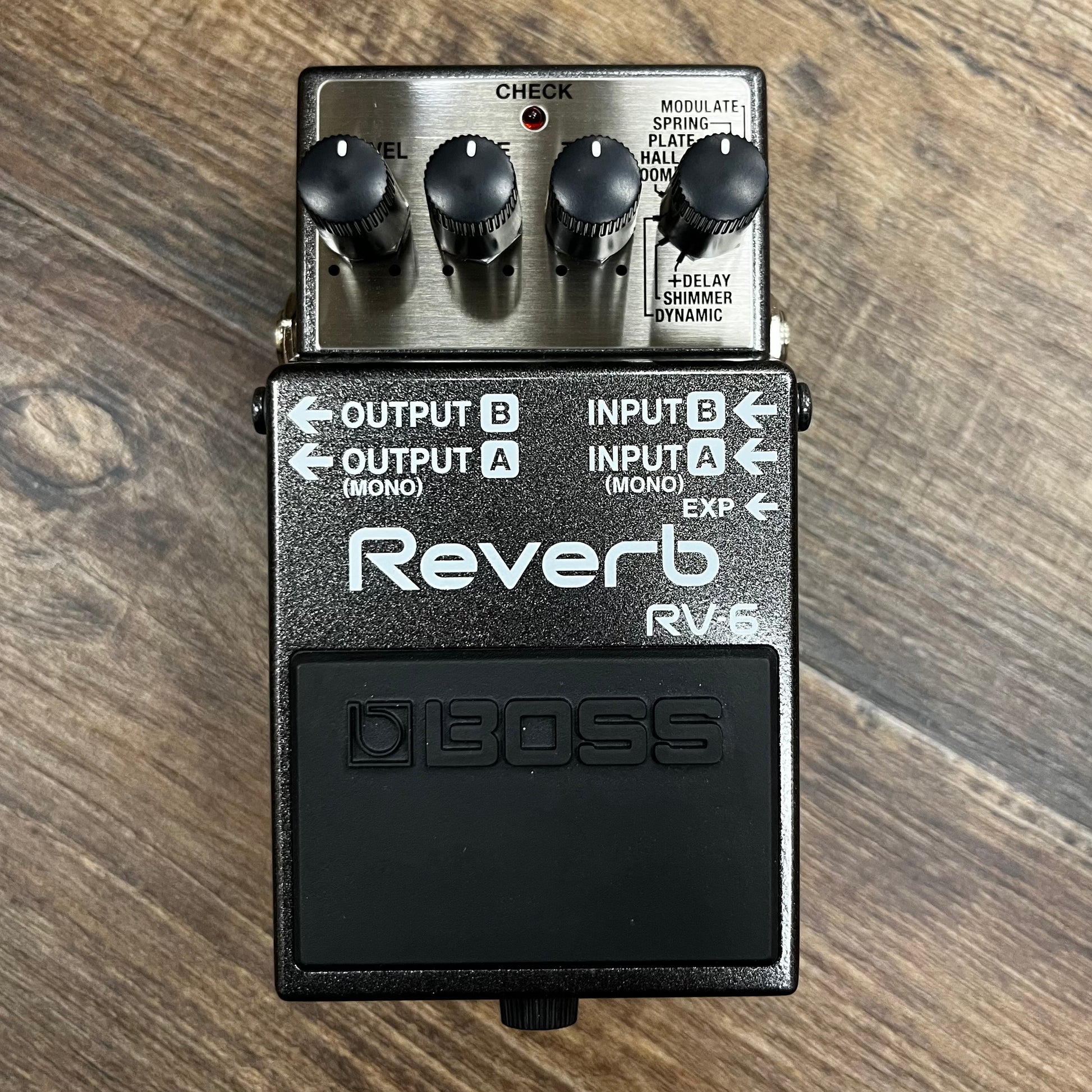 Top of Used Boss RV-6 Reverb Pedal w/Box TFW414