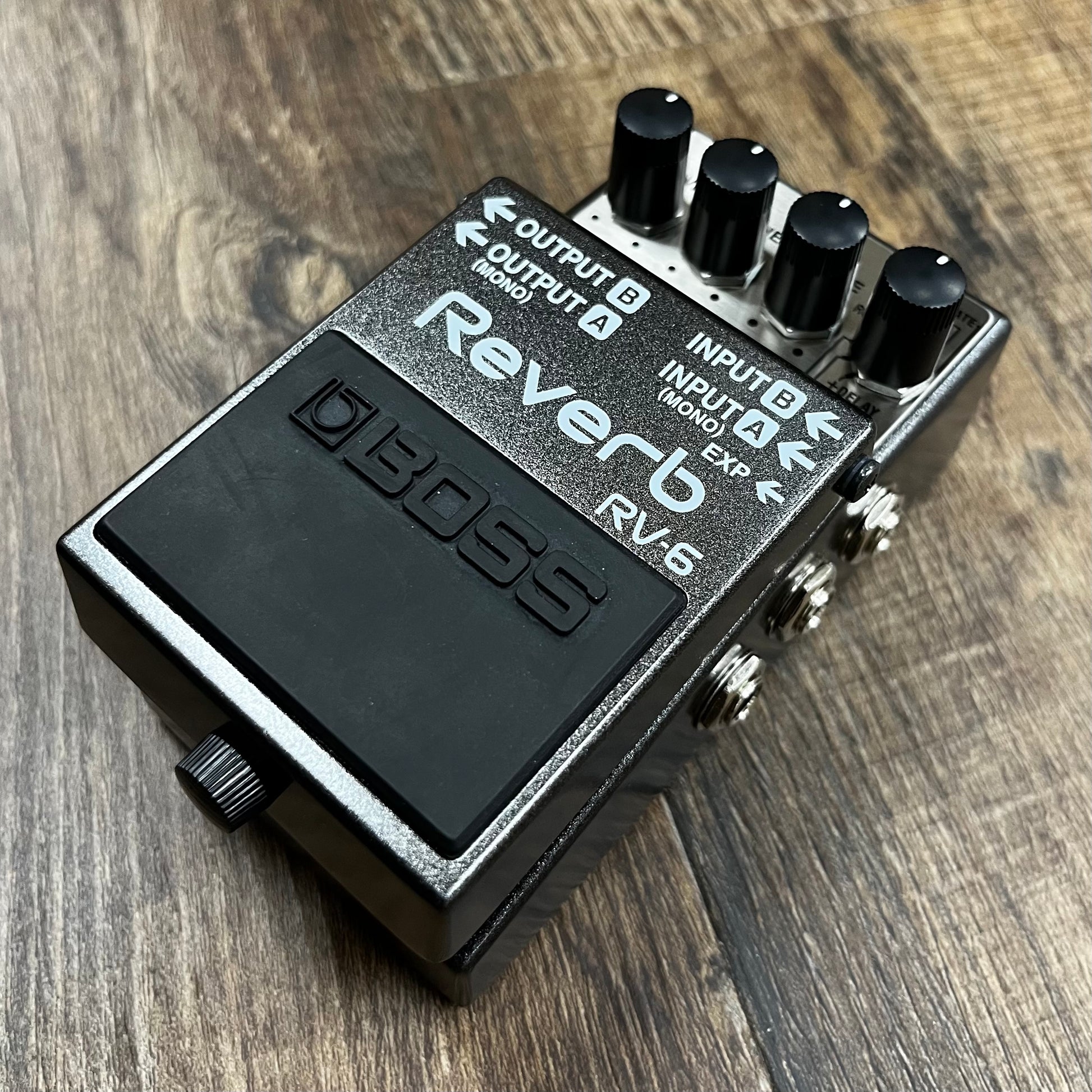 Side of Used Boss RV-6 Reverb Pedal w/Box TFW414