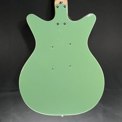 Back of Used Danelectro Stock '59 Electric Guitar Aqua TFW424