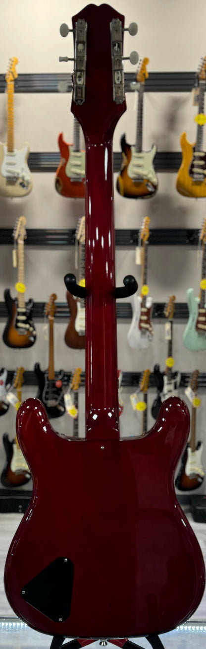 Full back of Used Epiphone Coronet Cherry