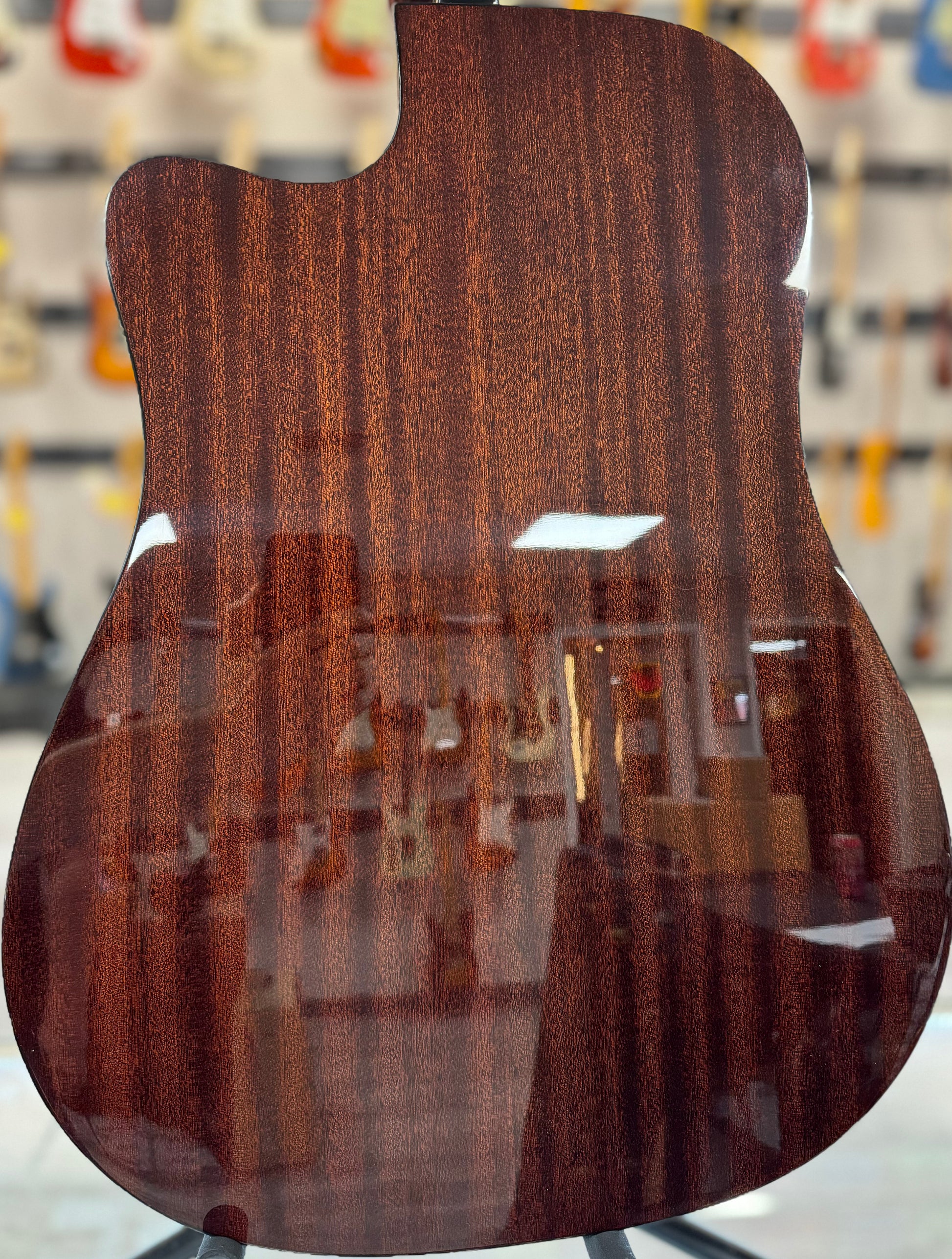 Back of Used Fender CD-60SCE Natural