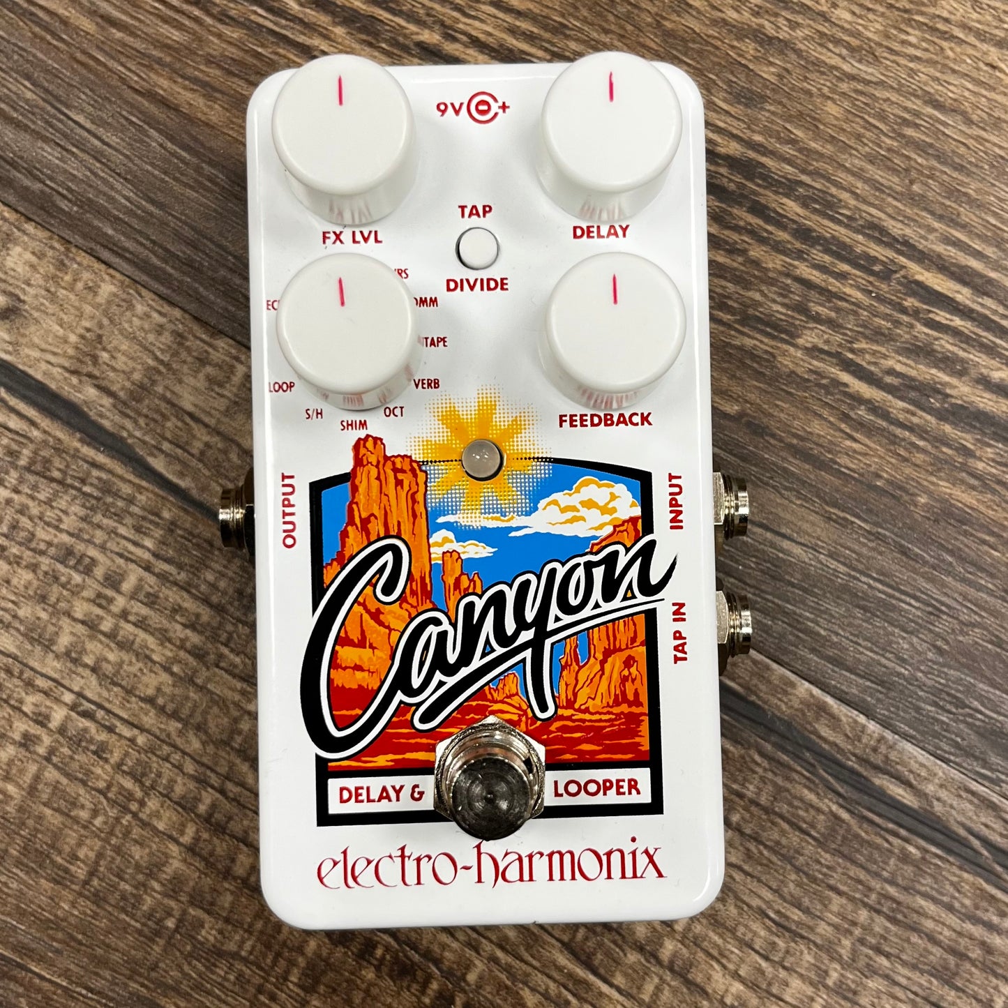 Top of Used EHX Electro-Harmonix Grand Canyon Delay & Looper TFW444