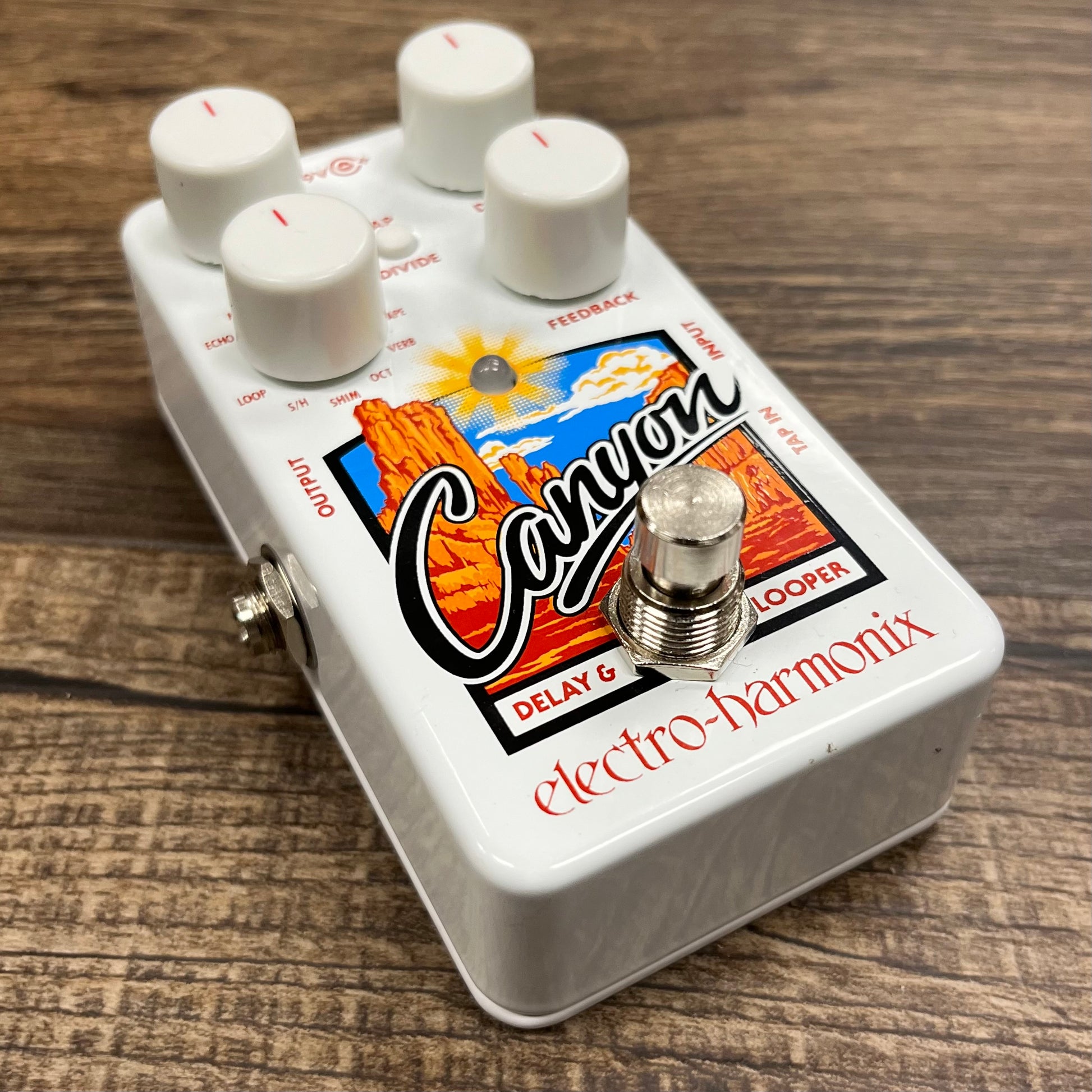 Side of Used EHX Electro-Harmonix Grand Canyon Delay & Looper TFW444