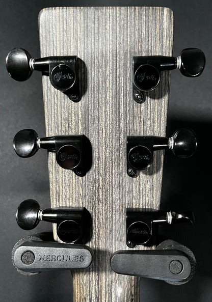 Back of headstock of Used Alternative X Grand Concert Aluminum Top TFW448