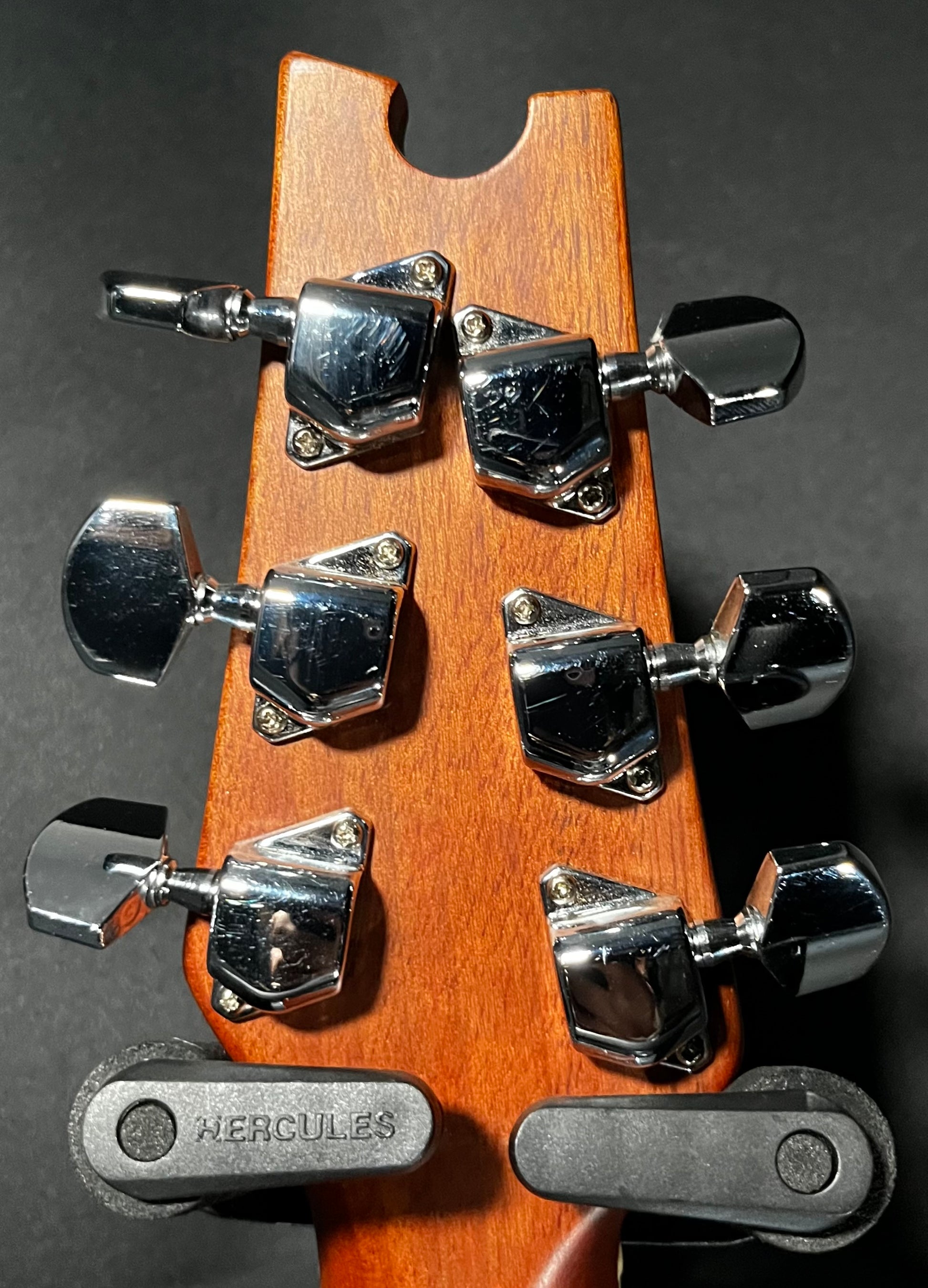 Back of headstock of Used Applause AE-36 Natural w/case TFW453