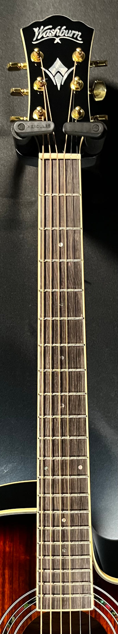 Neck of Used Washburn EA55G-A-U Sunburst TFW455