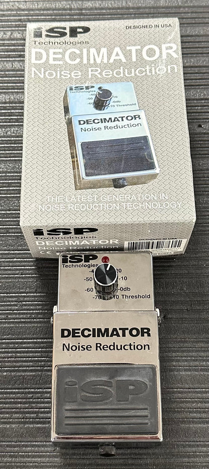 Top with box of Used ISP Technologies Decimator Noise Reduction Pedal w/box TSS3594