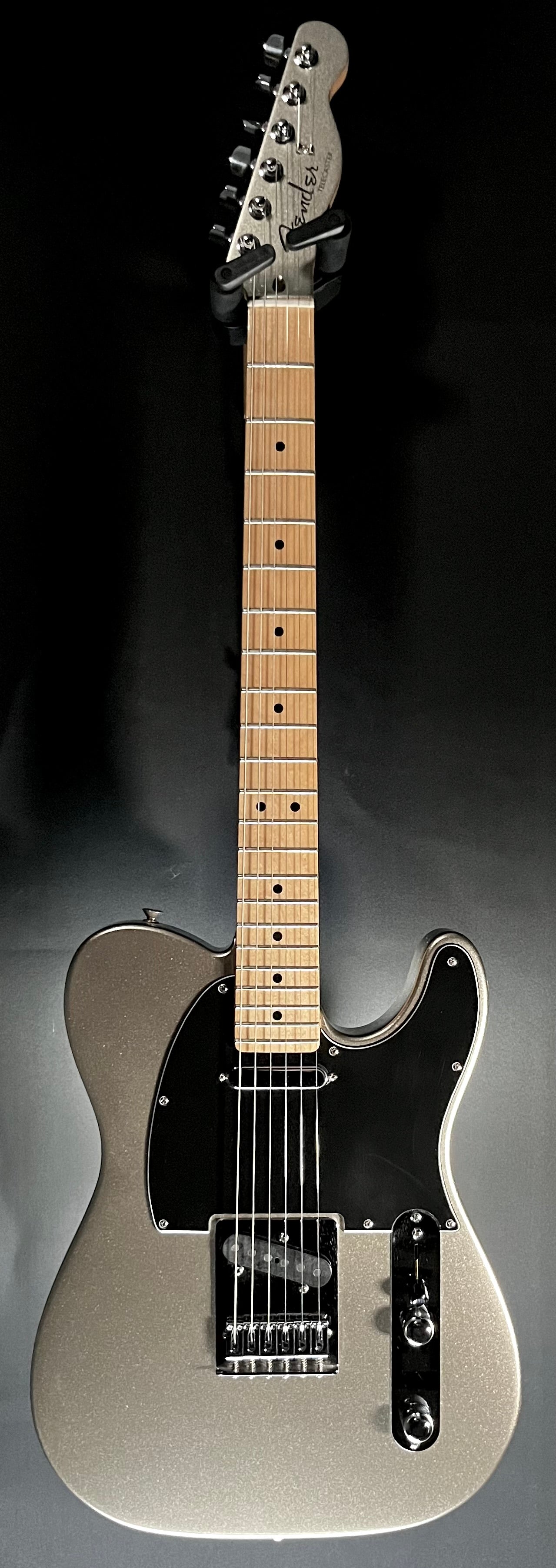 Full front of Used 2021 75th Anniversary Telecaster Diamond Anniversary Finish w/bag TFW471