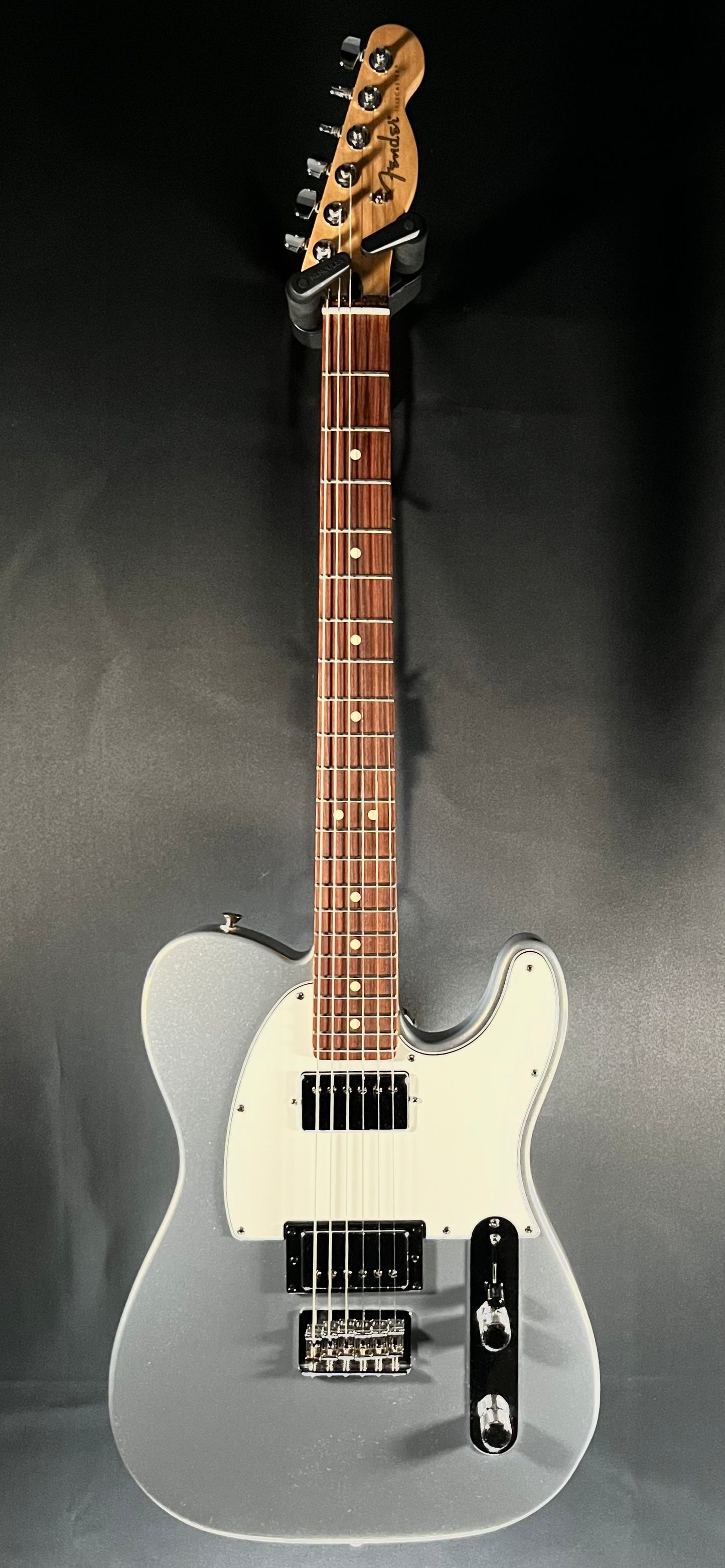 Full front of Used 2020 Fender Player Series Telecaster HH Silver TFW475