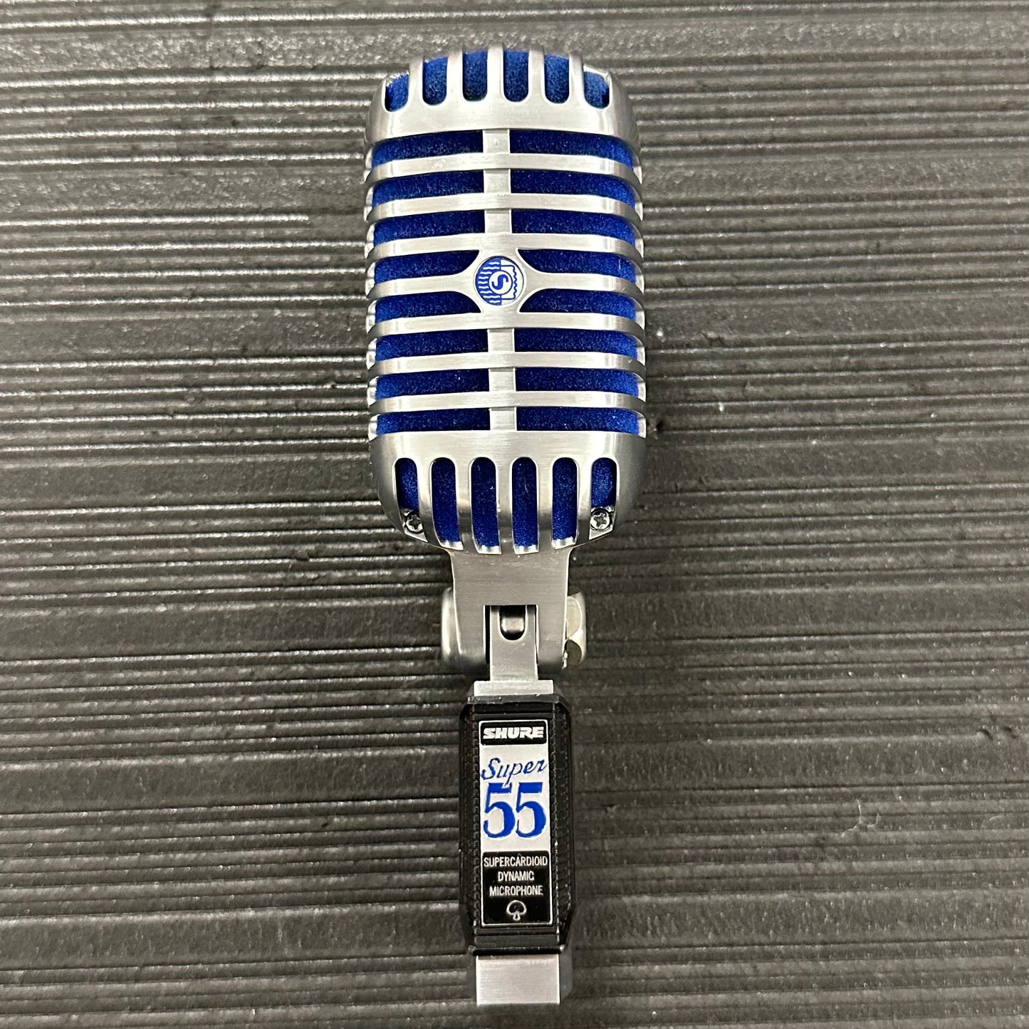 Front of Used Shure Super 55 Deluxe Supercardioid Dynamic Mic w/box TSS3627