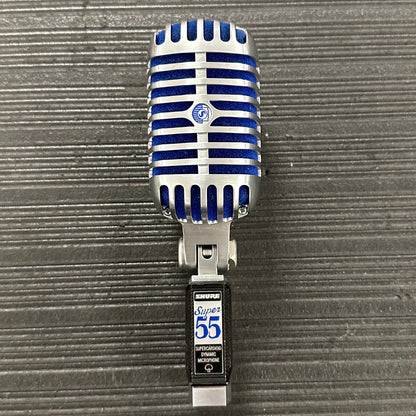 Front of Used Shure Super 55 Deluxe Supercardioid Dynamic Mic w/box TSS3627