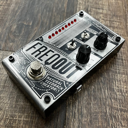 Side of Used Digitech Freqout Natural Feedback Creator Pedal TFW478