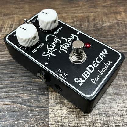 Side of Used Subdecay Spring Theory Reverb Pedal TFW481