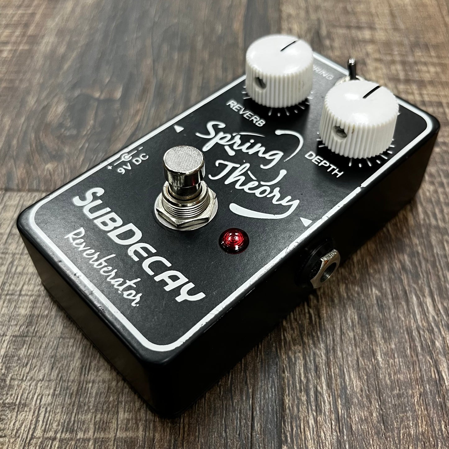 Side of Used Subdecay Spring Theory Reverb Pedal TFW481