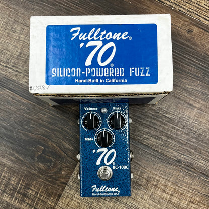 Top of w/box of Used 2016 Fulltone 70's Fuzz Pedal w/Box TFW490