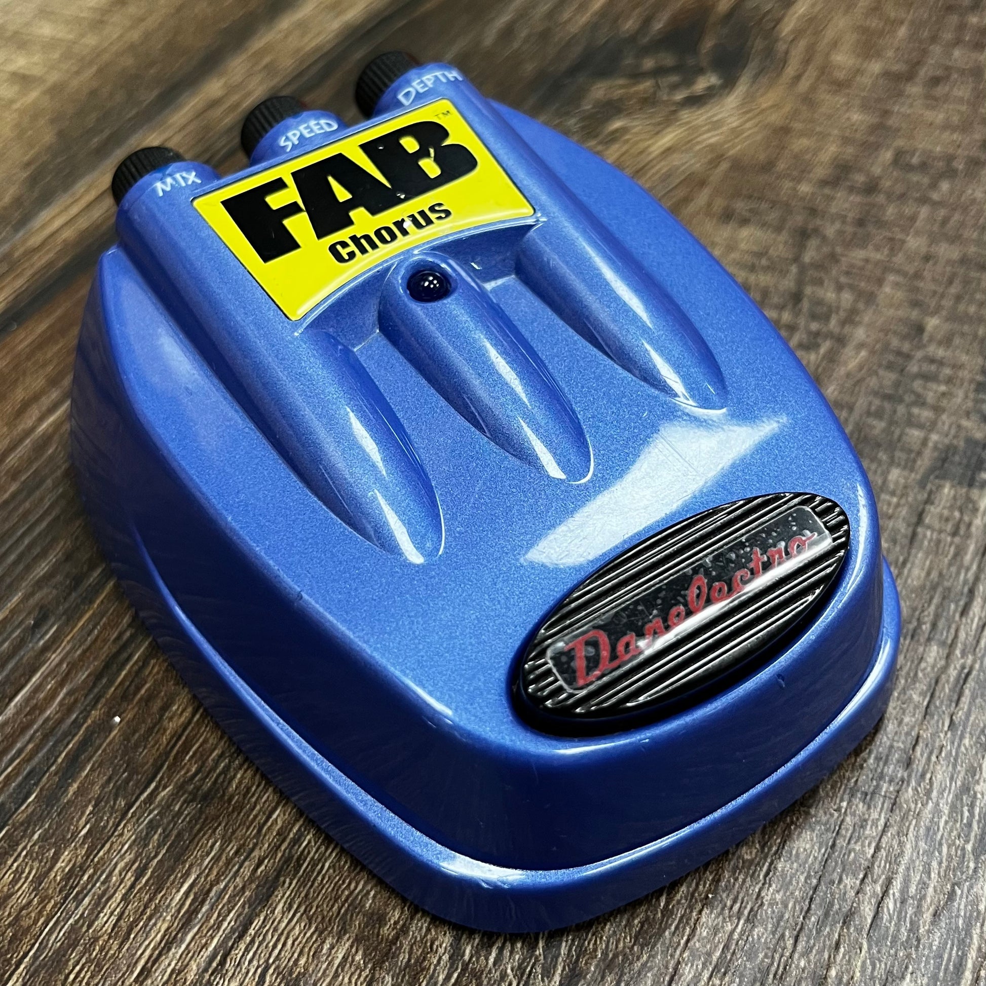 Side of Used Danelectro Fab Chorus Pedal TFW494