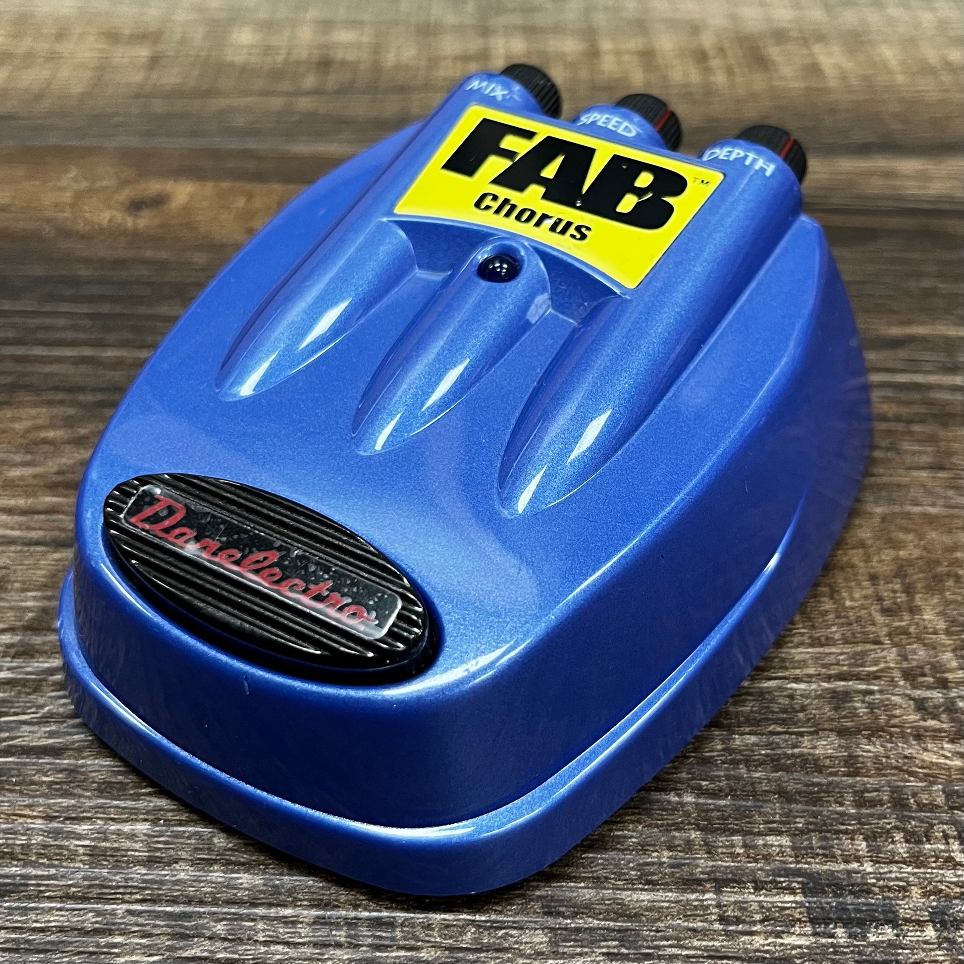 Side of Used Danelectro Fab Chorus Pedal TFW494