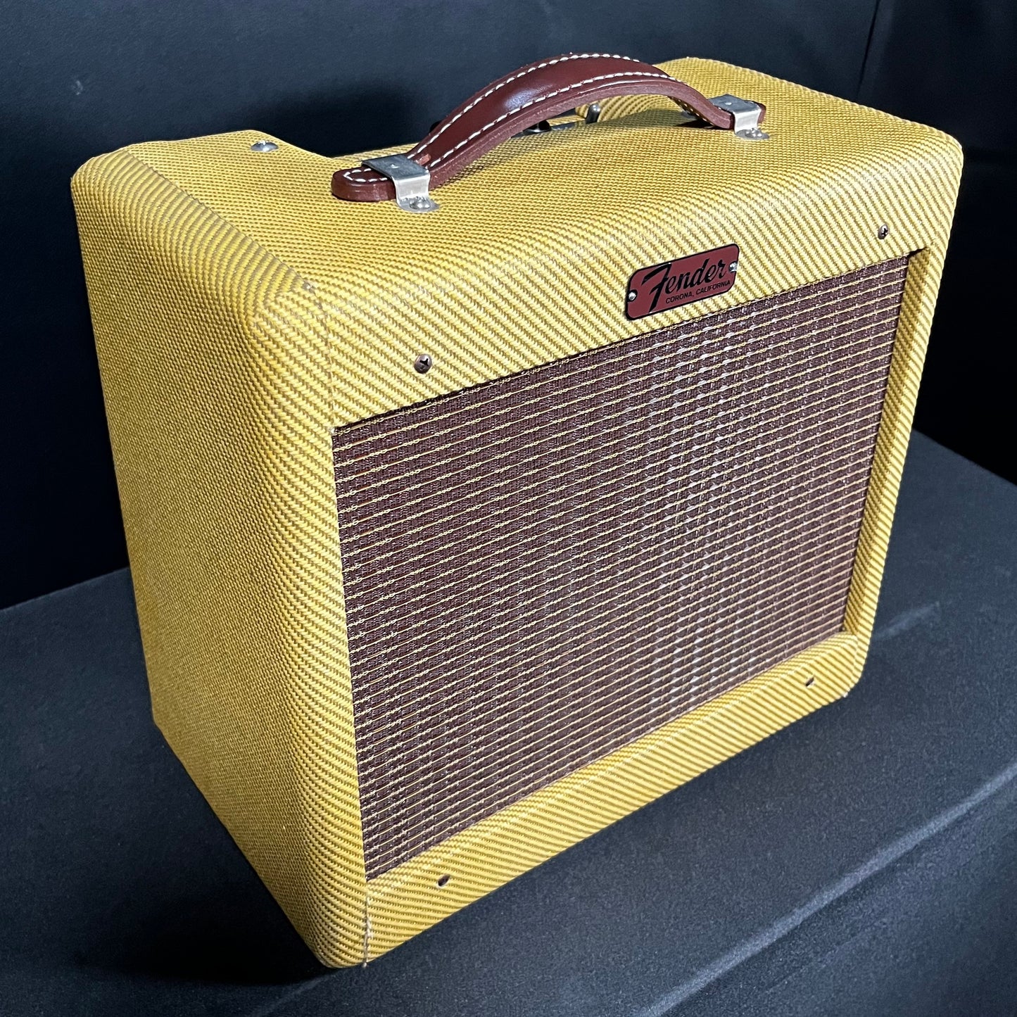 Side of Used 2009 Fender 57' Champ 5 Watt Handwired Amplifier TFW496