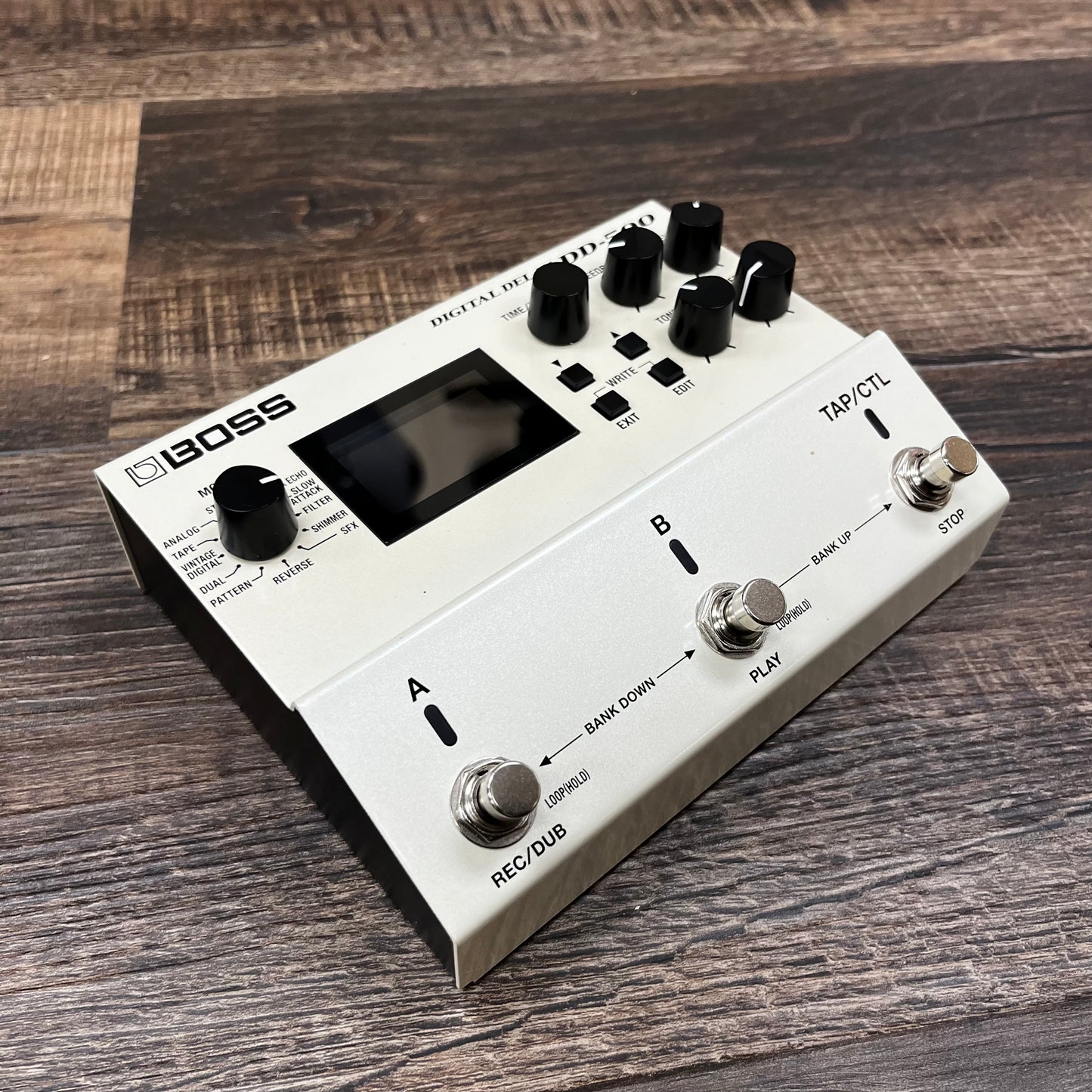 Side of Used Boss DD-500 Delay TFW497