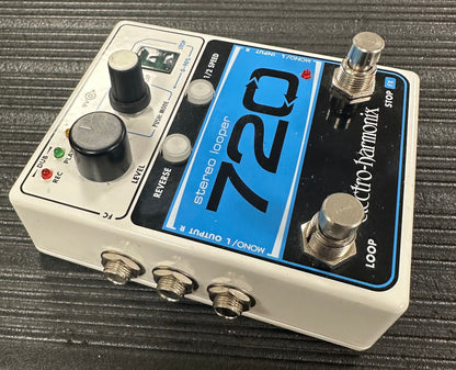 side of Used EHX Electro Harmonix 720 Stereo Looper Pedal TSS3729