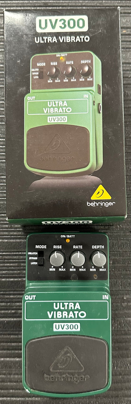 Top with box of Used Behringer UV300 Vibrato Pedal w/box TSS3731