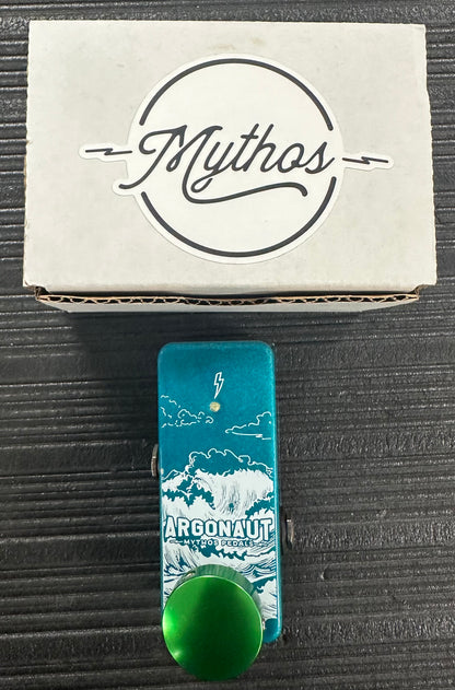 Top with box of Used Mythos Argonaut Octave Pedal TSS3725