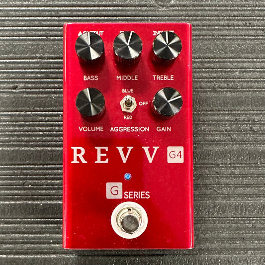 TOp of Used Revv G4 Overdrive/Distortion Pedal w/box TSS3722