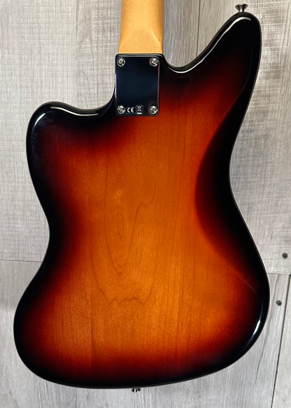 Back of Used 2019 Fender Classic Player Jaguar Sunburst w/bag TSS3701