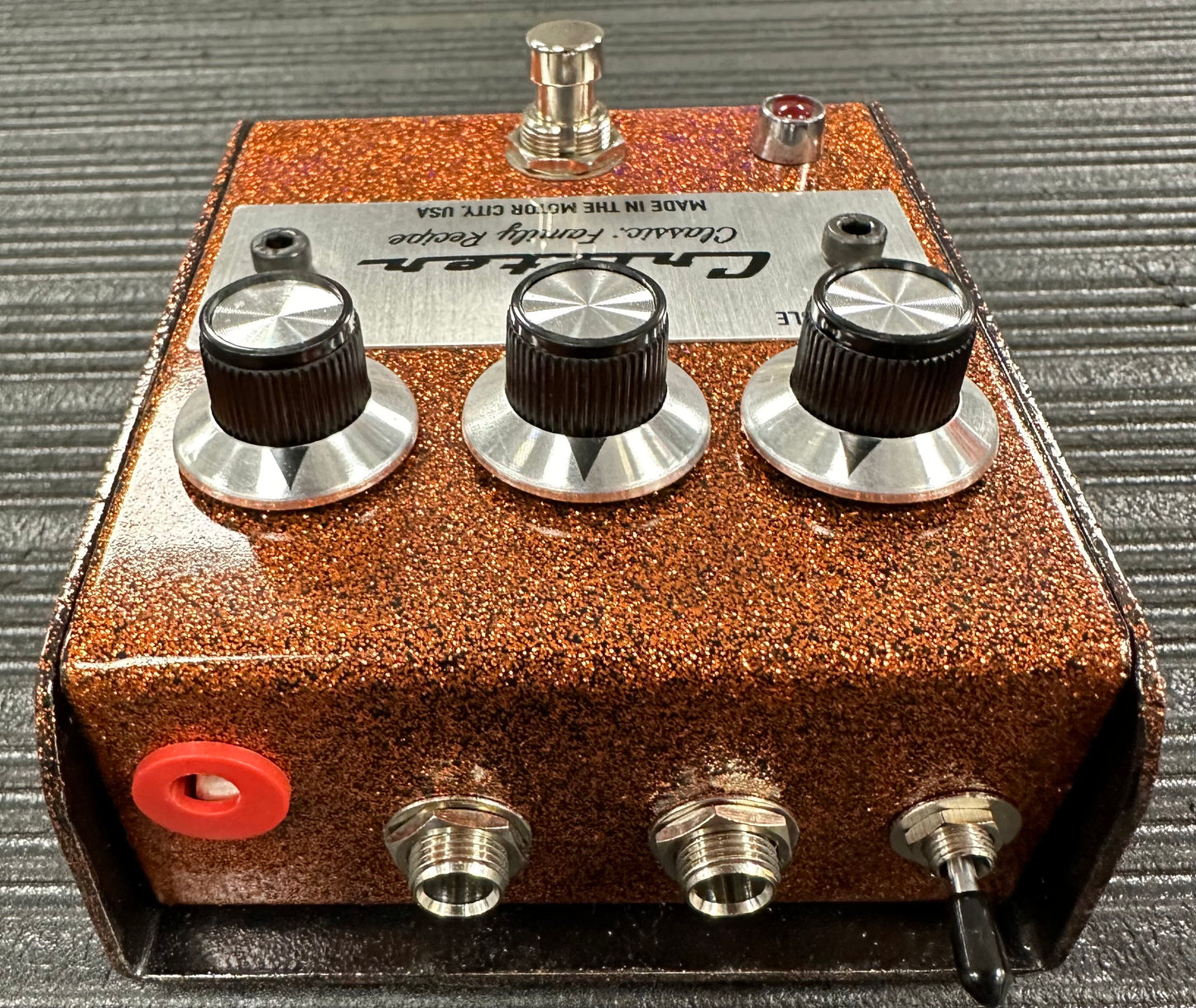 Back of Used Critter Electronics Classic Family Recipie Overdrive Pedal TSS3753