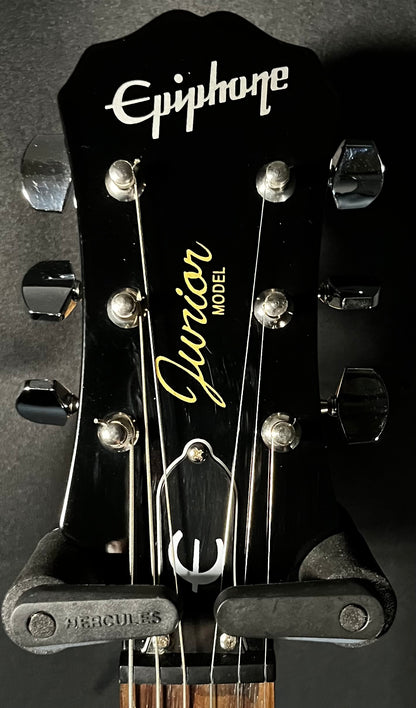 Headstock of Used Epiphone Les Paul Junior Sunburst TFW531