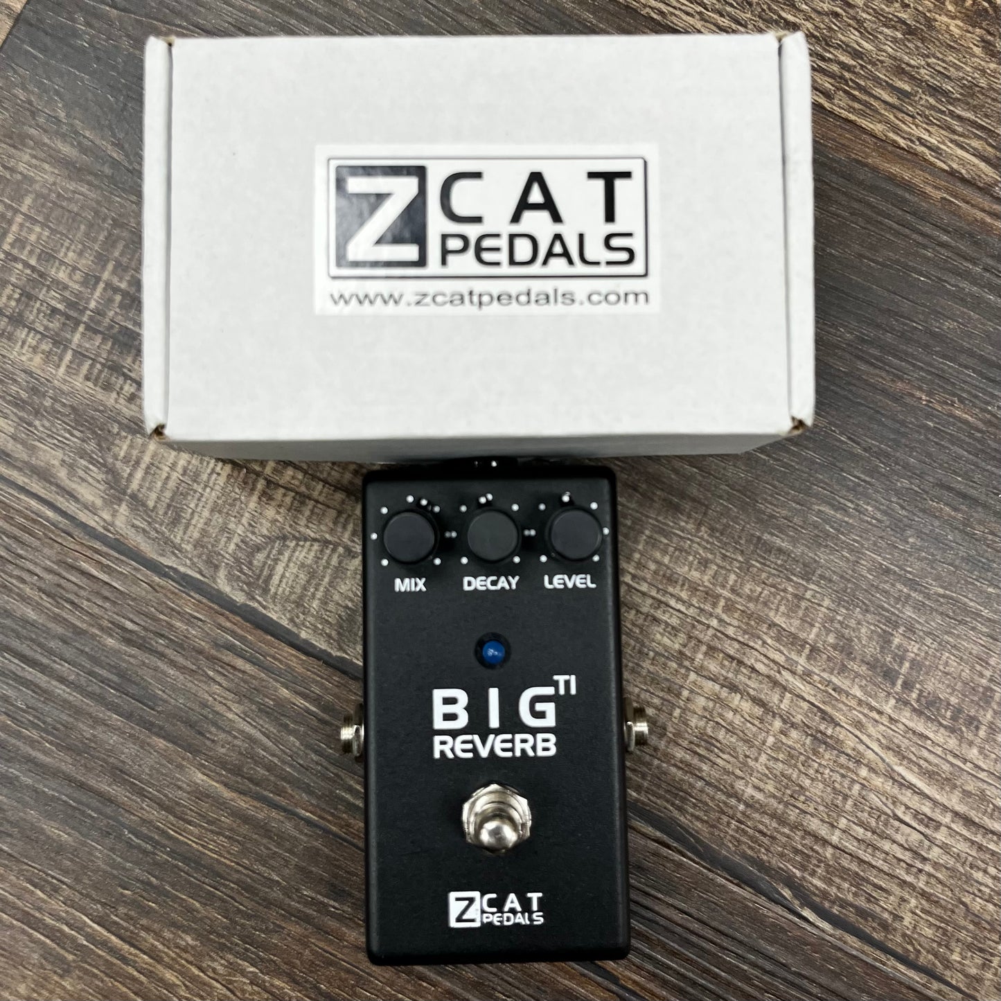 Top of w/box of Used ZCAT Big Reverb Ti w/box TFW535