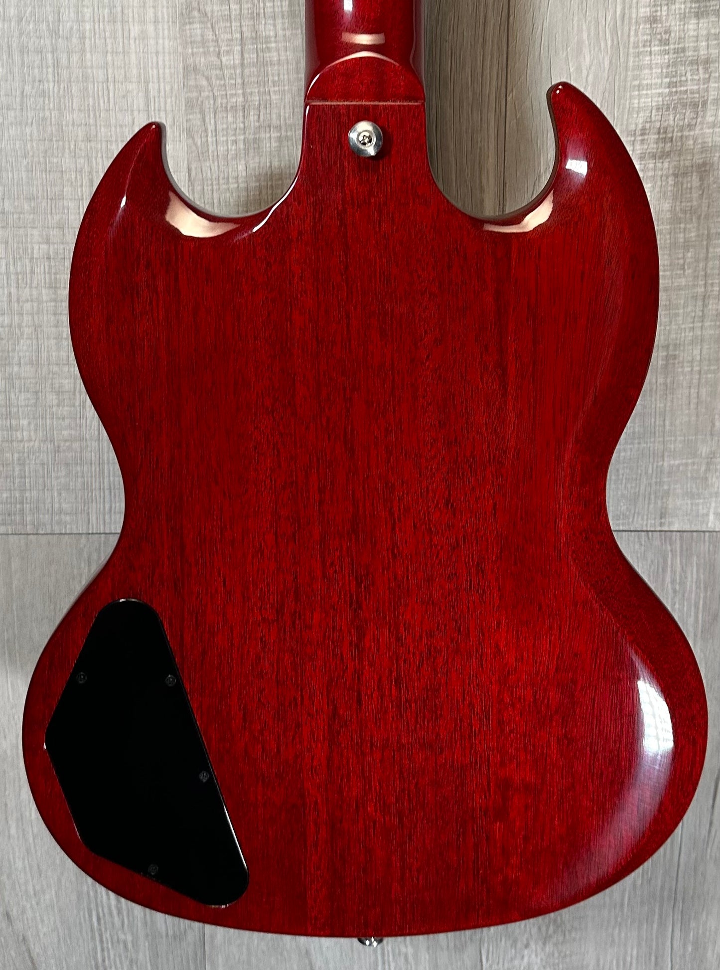 Back of Used 2021 Gibson SG Standard Heritage Cherry Red w/bag TSS3782