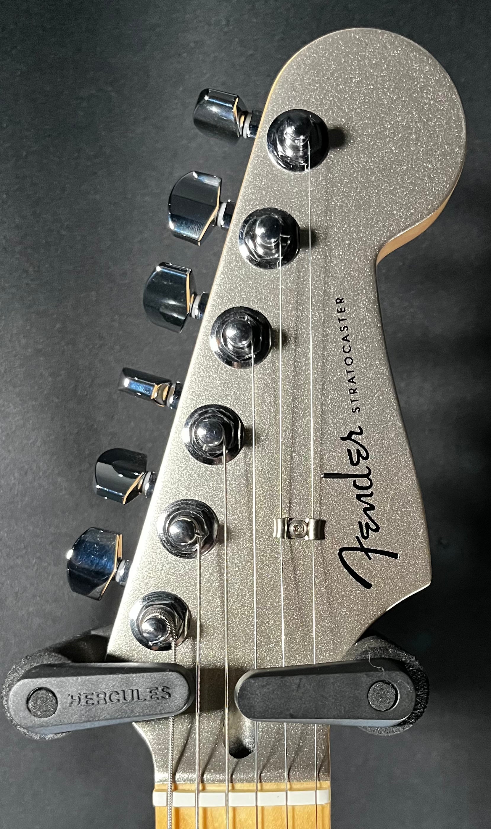 Headstock of Used Fender 75th Anniversary Stratocaster Diamond Anniversary w/bag TFW537