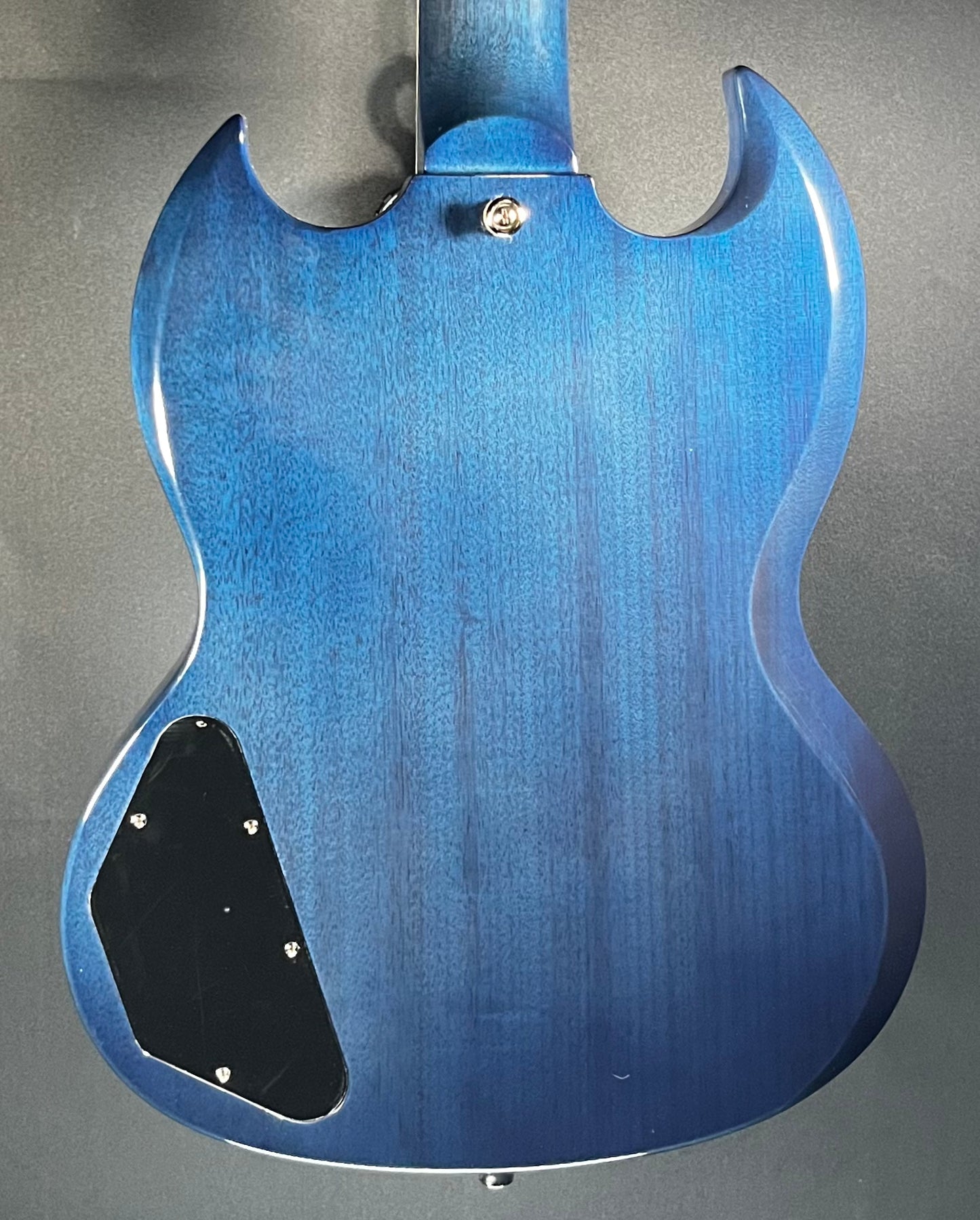 Back of Used Epiphone SG Custom Viper Blue w/bag TFW538