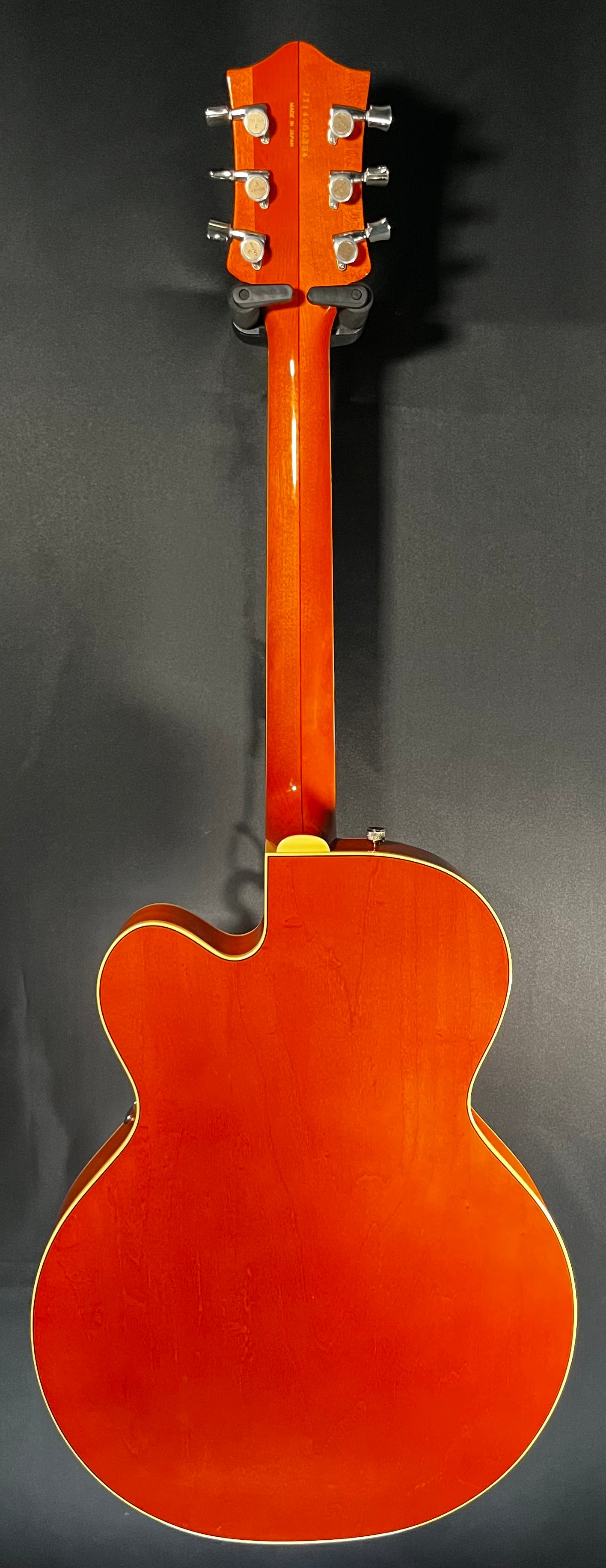 Full back of Used Gretsch G6120RHH Reverend Horton Heat Signature Hollow Body w/Bigsby Orange Stain w/case TFW543