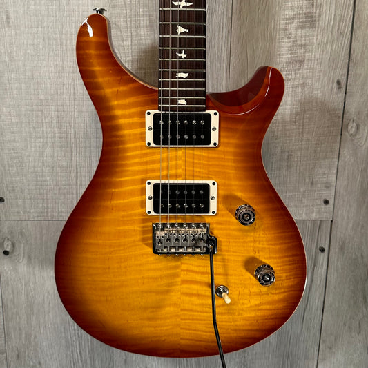 Front of Used 2016 PRS CE 24 Amberburst w/case TSS3830