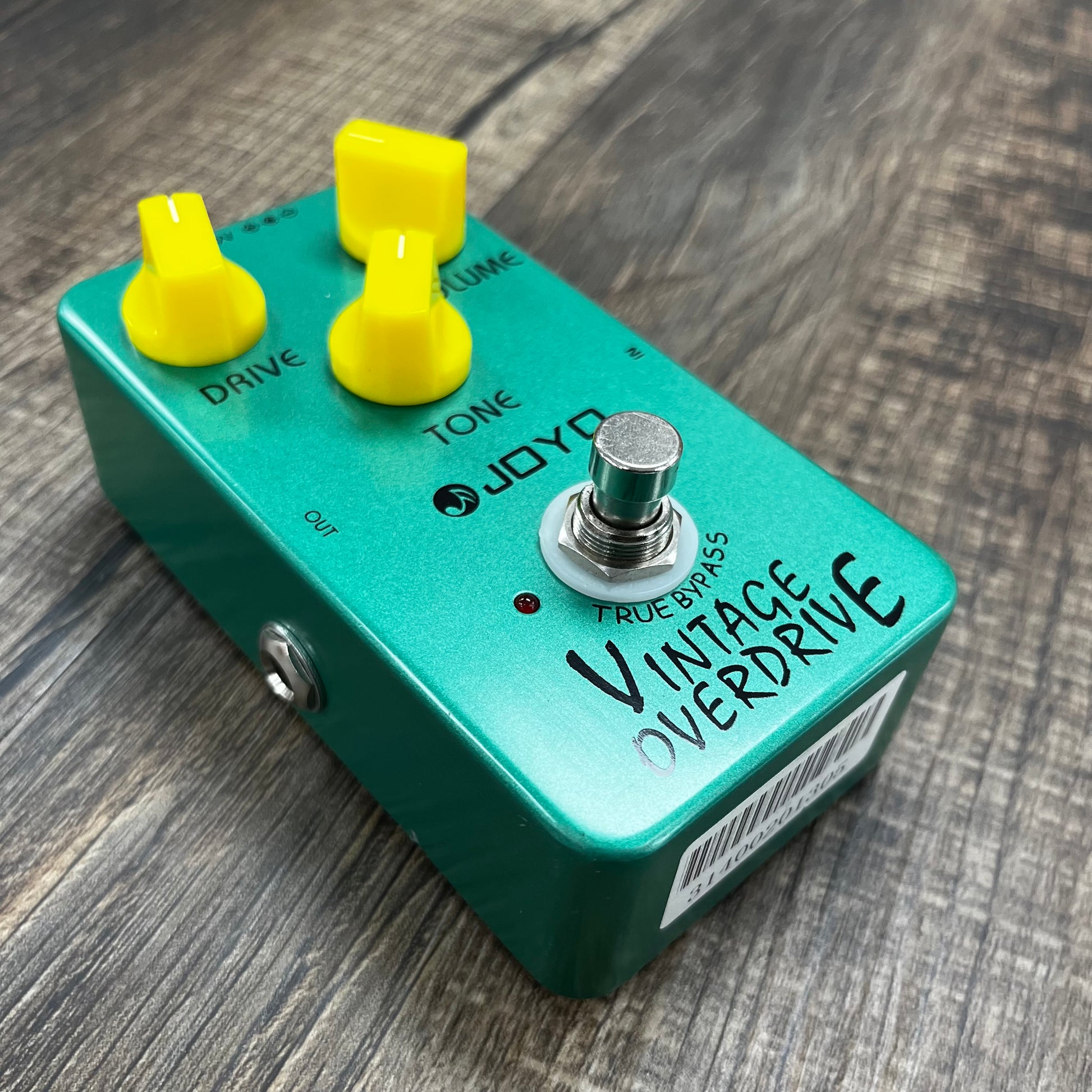 Side of Used Joyo JF-01 Vintage Overdrive TFW553