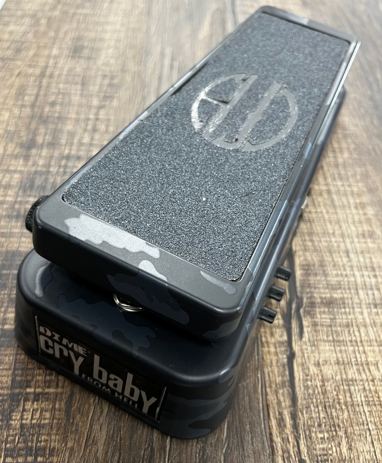 Side of Used Dunlop Dime Crybaby From Hell Wah Pedal TFW564