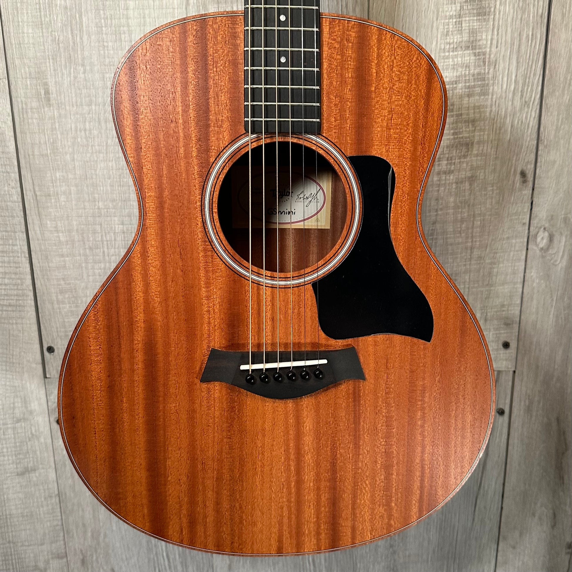 Front of Used Taylor GS Mini Mahogany w/bag TSS3850