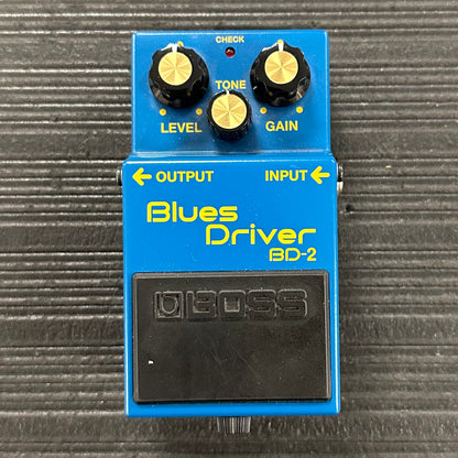 Top of Used Boss BD-2 Blues Driver Overdrive Pedal TSS3898