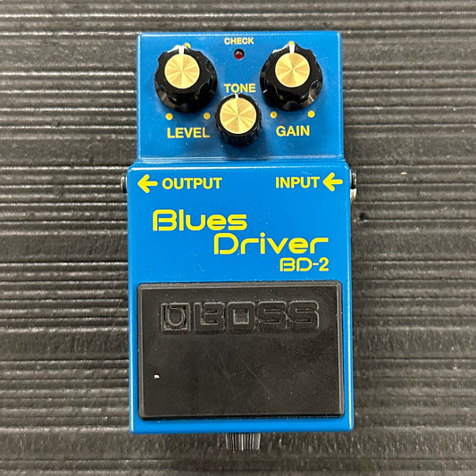 Top of Used Boss BD-2 Blues Driver Overdrive Pedal TSS3898