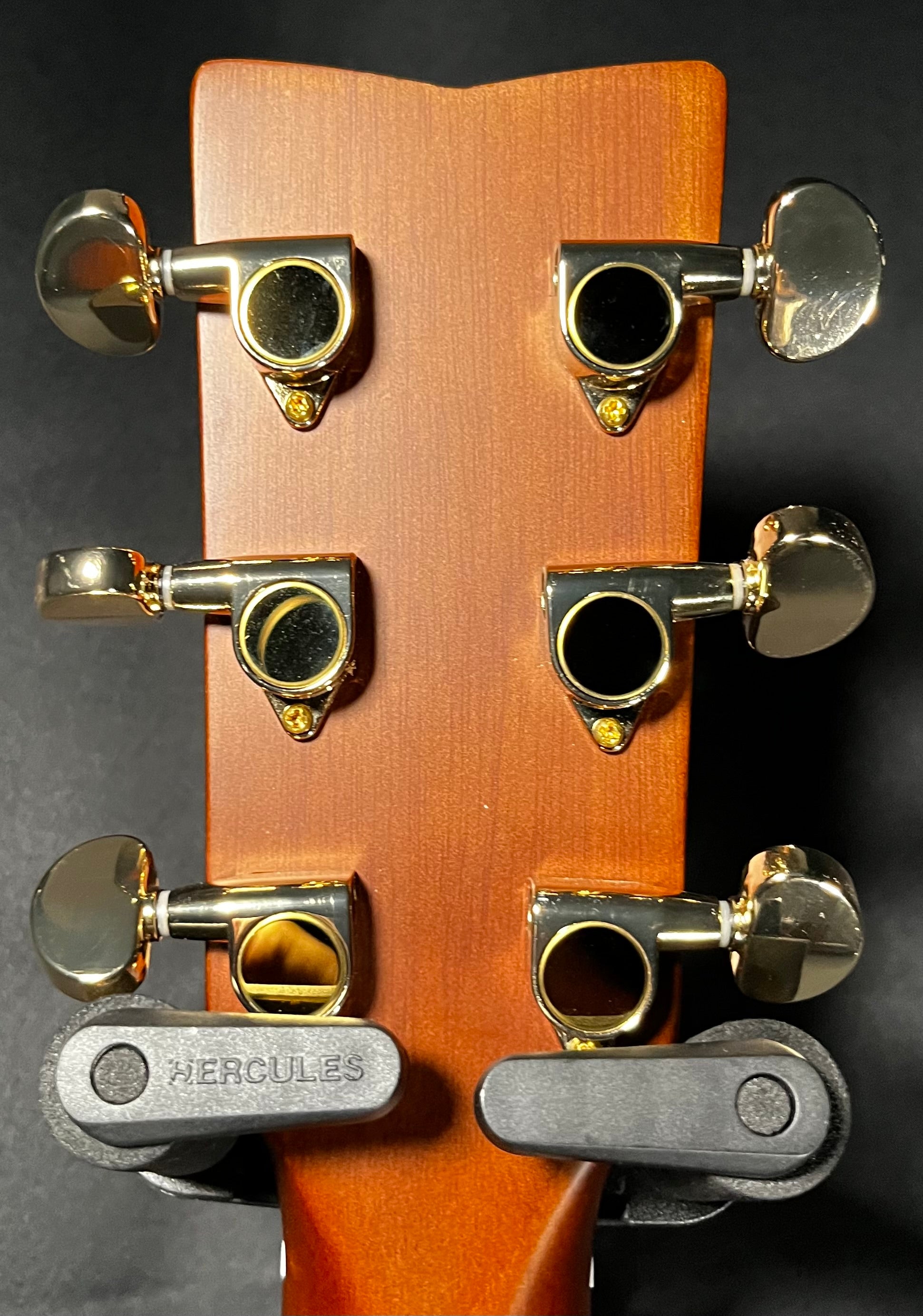 Back of headstock of Used Yamaha F335-TBS Dreadnought Tobacco Brown Burst TFW587