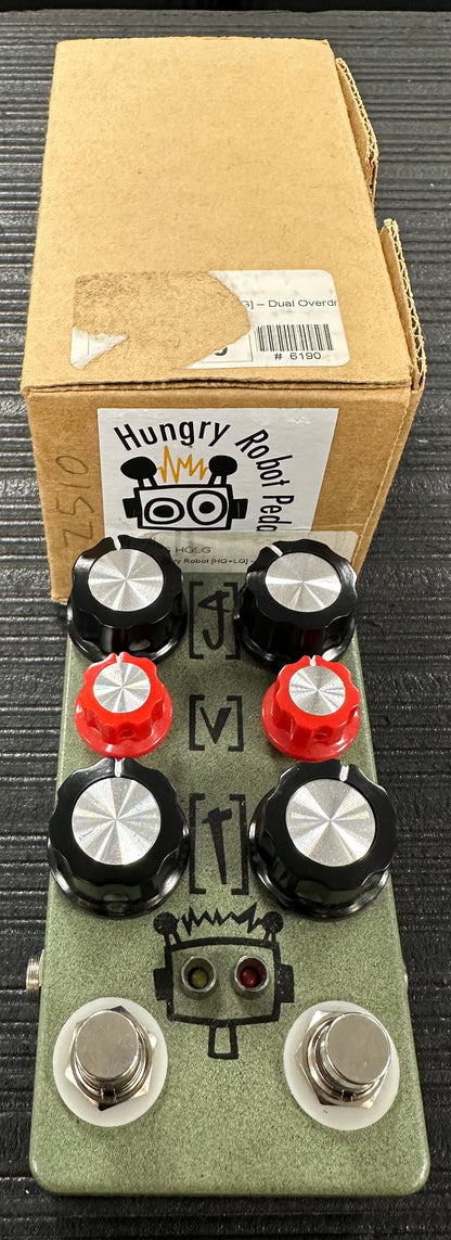 Used Hungry Robot Pedals HG+LG Dual Overdrive Pedal w/box TSS3901