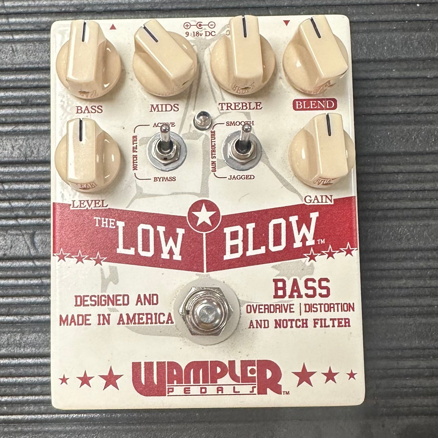 Top of Used Wampler Low Blow Bass Overdrive/Distortion Pedal TSS3906