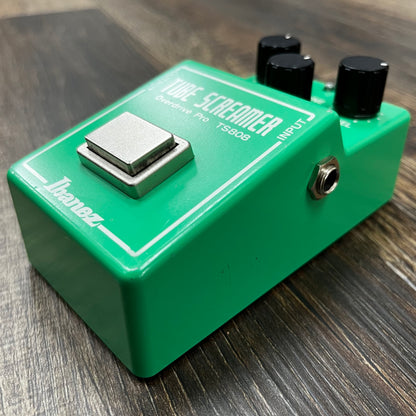 Side of Used Ibanez TS-808 Tube Screamer Overdrive Pro TFW595