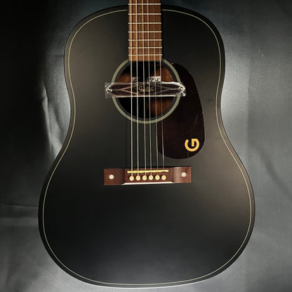 Front of Used Gretsch Jim Dandy Deltoluxe Dreadnought Black Top TFW599