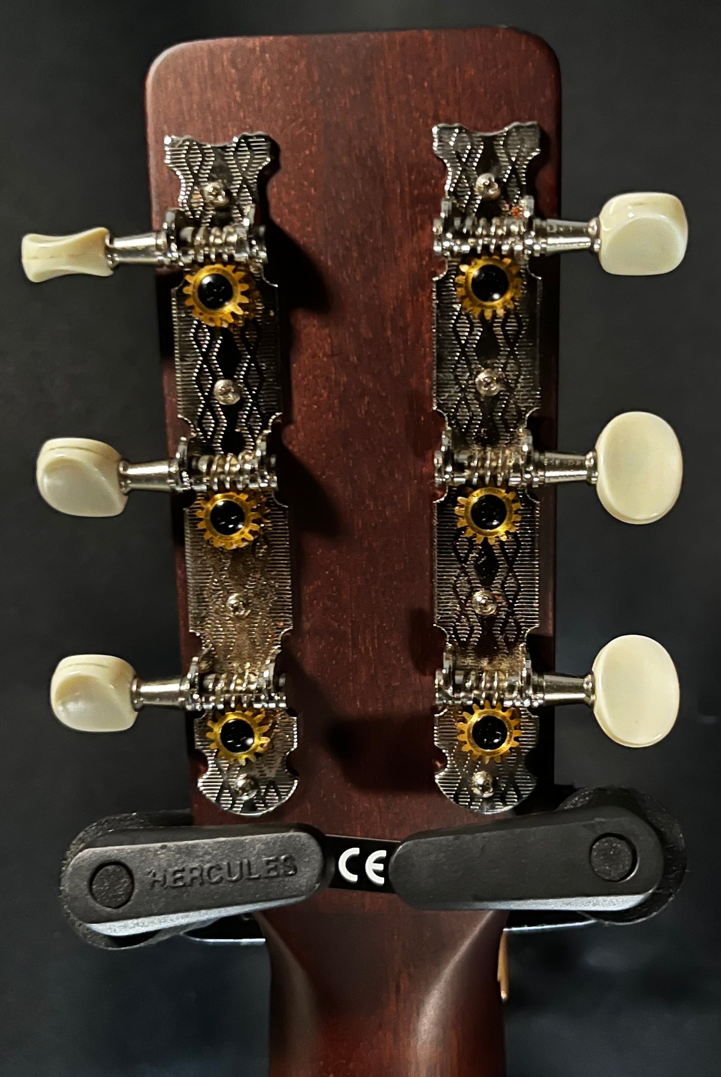 Back of headstock of Used Gretsch Jim Dandy Deltoluxe Dreadnought Black Top TFW599