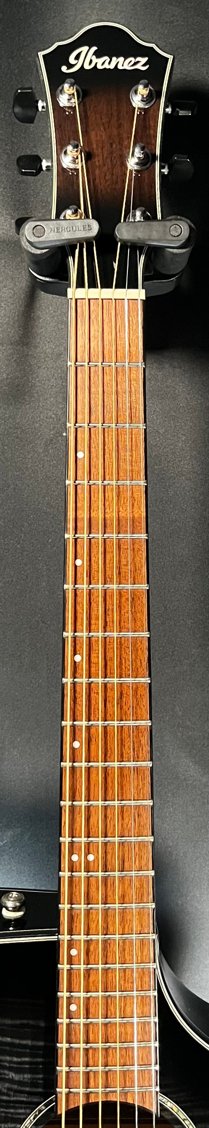 Neck of Used Ibanez AEWC400-TKS  Flamed Maple Auditorium Transparent Black Sunburst w/bag TFW607